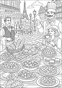 Délice culinaire dans les rues parisiennes