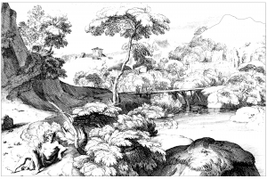 Coloriage paysage 17e siecle jacques rousseau