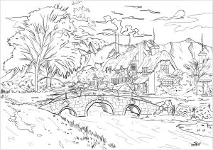 Village Enneigé