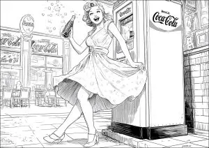 La fille au Coca Cola
