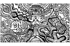 coloriage-adulte-poisson-et-pied-psychedeliques