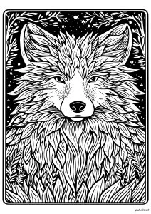 Portrait mystique d'un renard