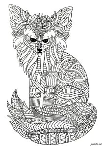 Fennec  Zentangle 