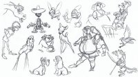 Croquis De Divers Personnages Disney  2 