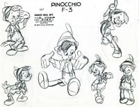 Croquis De Pinocchio  Disney 