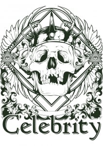 Tatouage Celebrity Squelette