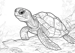 Tortue Sur La Plage