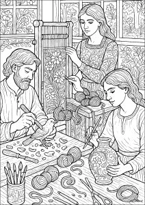 Atelier artisanal d'antan