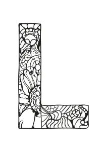 Dibujos para colorear de alfabeto para imprimir