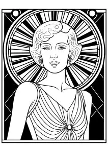 Mujer art déco