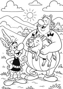 Dibujos para colorear de Asterix para descargar Dibujos para colorear de asterix para imprimir