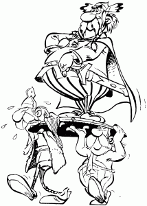 Imagen De Astérix Para Descargar Y Colorear