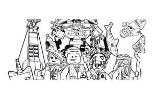 Imprimibles Lego La Gran Aventura Para Colorear