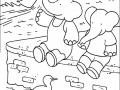 Imagen de Babar para descargar y colorear