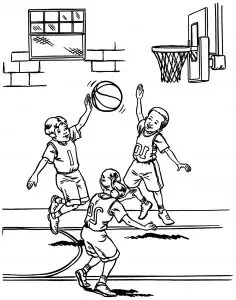 Dibujos para colorear de baloncesto para imprimir