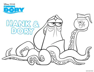 Buscando A Dory Páginas Para Colorear Para Niños