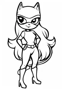 Kawaii estilo Catwoman