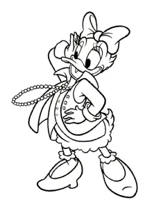 Dibujo Gratis De Daisy Para Imprimir Y Colorear
