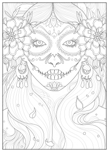 Páginas Para Colorear De Día De Los Muertos Para Niños