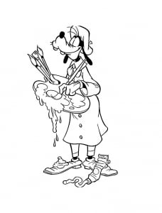 Colorear Goofy Para Niños