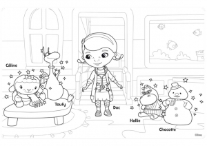 Dibujos para colorear gratis de Doctor plush para descargar - Doctor plush  - Just Color Niños : Dibujos para colorear para niños