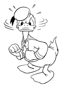 Dibujos Para Colorear De Donald Para Descargar