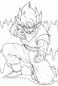 Dibujos para colorear de Dragon Ball Z para imprimir y colorear