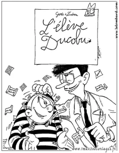 Foto de ducobu para imprimir y colorear