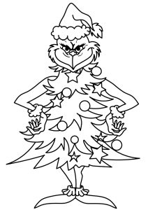 El Grinch se disfraza de árbol de Navidad para robar regalos