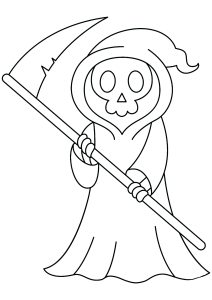 Dibujos Para Colorear Gratis De El Segador Para Niños