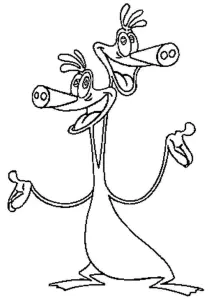 Personaje bicéfalo