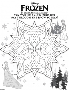 Dibujos para colorear gratis de Frozen (el Reino Del Hielo) para imprimir