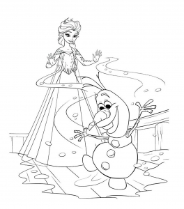 Dibujos para colorear de Frozen (el Reino Del Hielo) para descargar