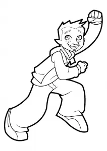 Dibujo gratis de fútbol de la calle para descargar y colorear
