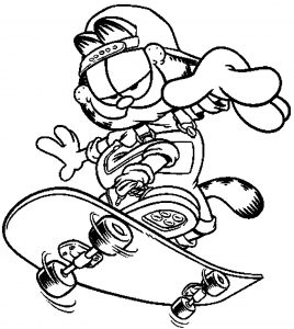 Dibujos para colorear de Garfield para niños