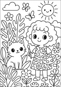 Dibujos para colorear para niños de Henri Matisse para imprimir Dibujos para colorear gratis de henri matisse para niños
