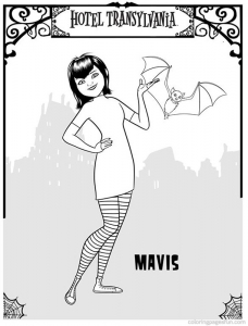 Dibujo Gratis De Hotel Transilvania Para Descargar Y Colorear