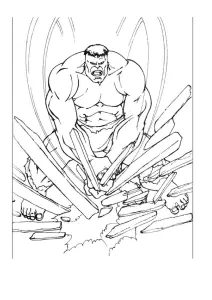 Dibujo Gratis De Hulk Para Imprimir Y Colorear