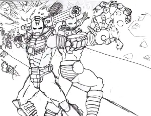 Dibujos Para Colorear De Iron Man Para Niños