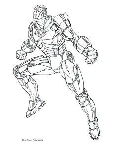 Dibujos Para Colorear De Iron Man Para Niños