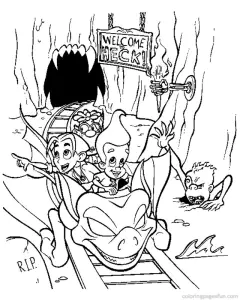 Dibujo de jimmy neutrón para imprimir y colorear