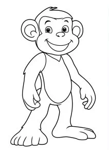 Dibujos para colorear para niños de jorge el curioso