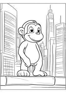Dibujos para colorear de jorge el curioso para descargar