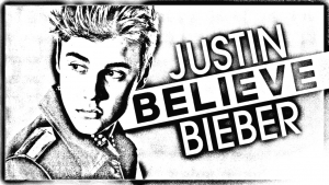 Páginas imprimibles para colorear de Justin Bieber para niños