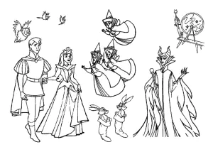 Dibujo Para Imprimir Y Colorear Gratis De La La Bella Durmientet