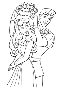 Dibujo Gratuito De La La Bella Durmientet Para Descargar Y Colorear