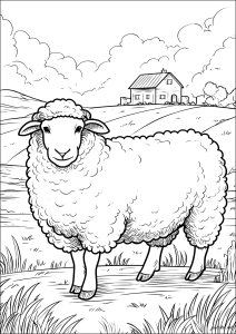 Dibujos para colorear gratis de lamb para descargar