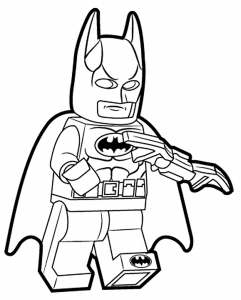 Páginas para colorear de Lego Batman para niños