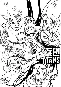 Personajes Reunidos De Los Jóvenes Titanes