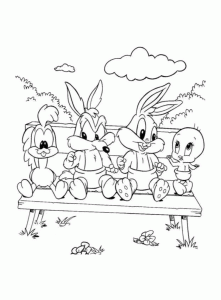 Dibujo gratis de Looney Tunes para imprimir y colorear